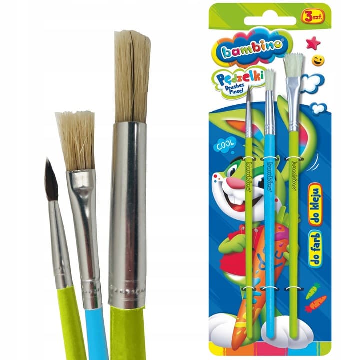 Zestaw pędzelków 3w1 Bambino